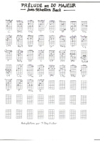 Jean-Sébastien Bach-PRÉLUDE EN DO MAJEUR_Grille